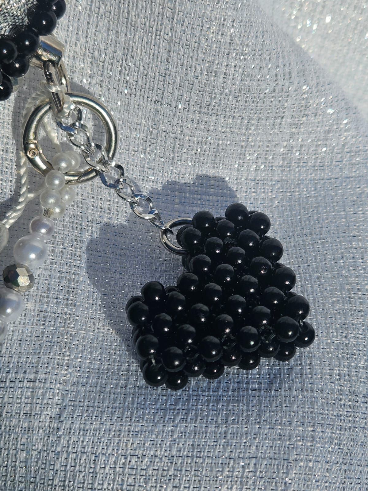 Cartera de Perlas: Negra