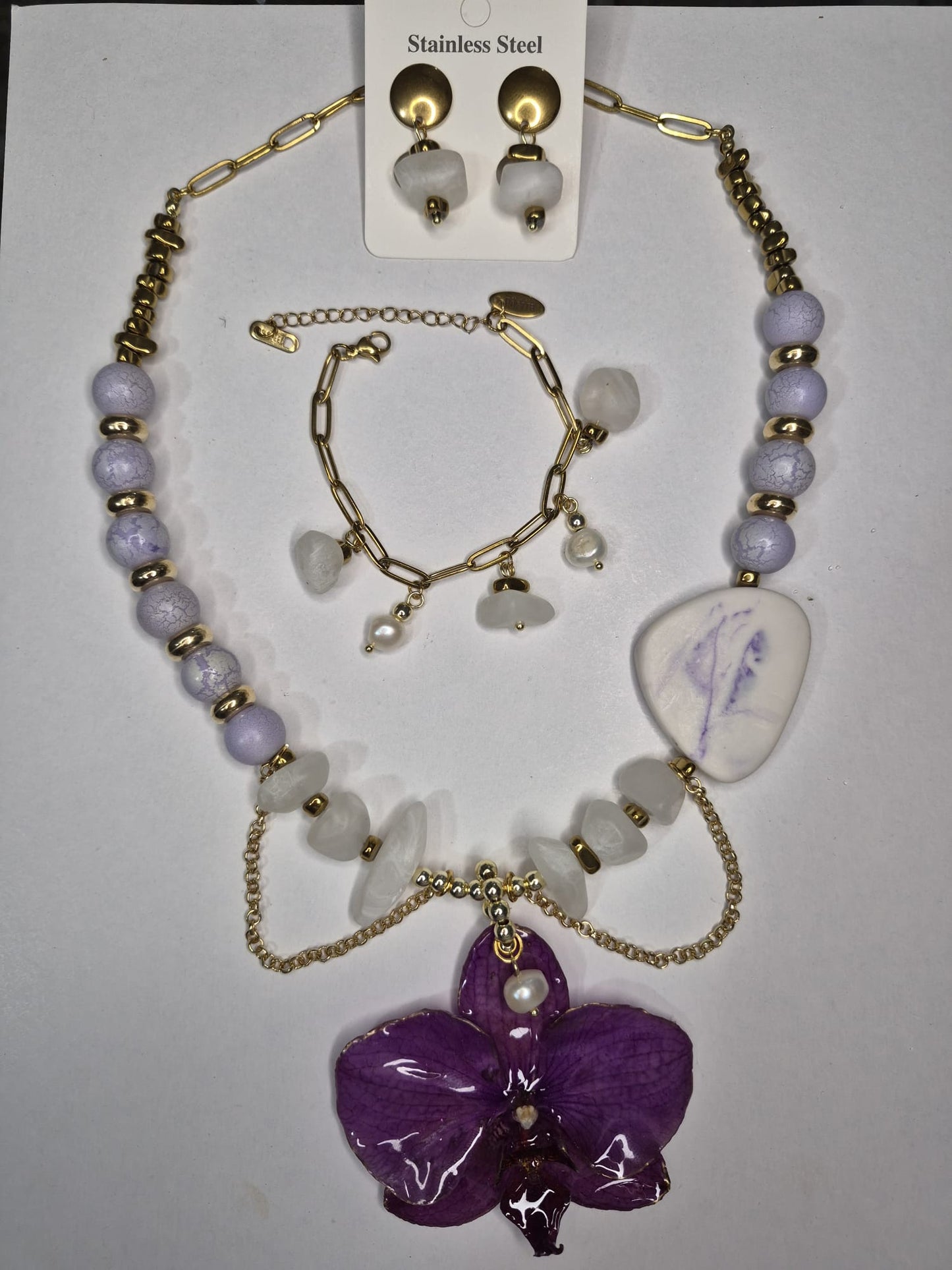 Collar: Orquídea Violeta