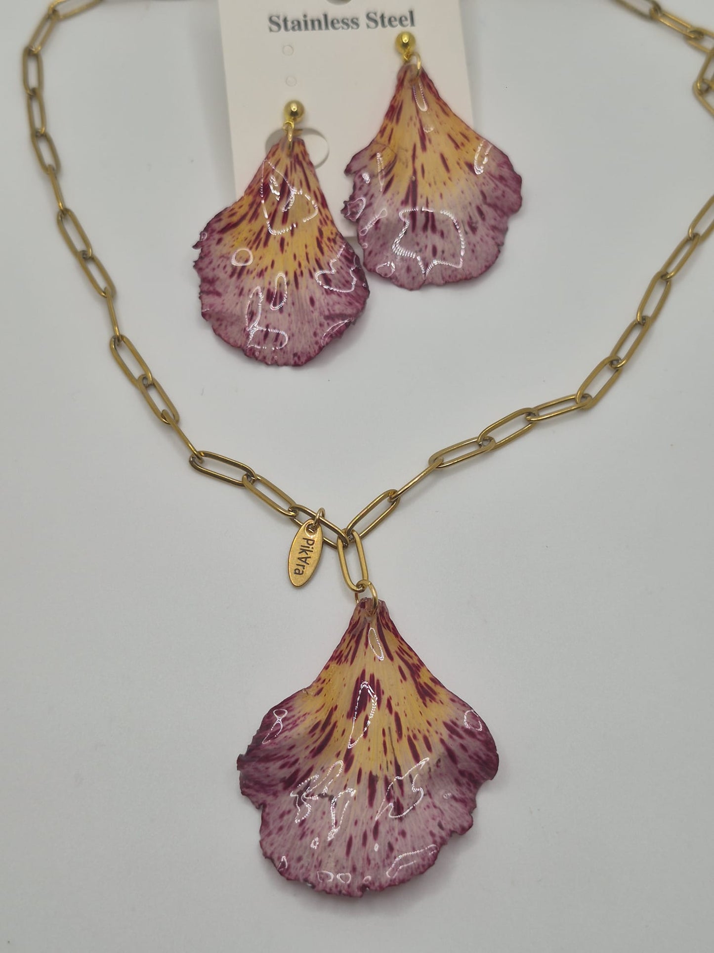 Collar Flor de Flamboyán: