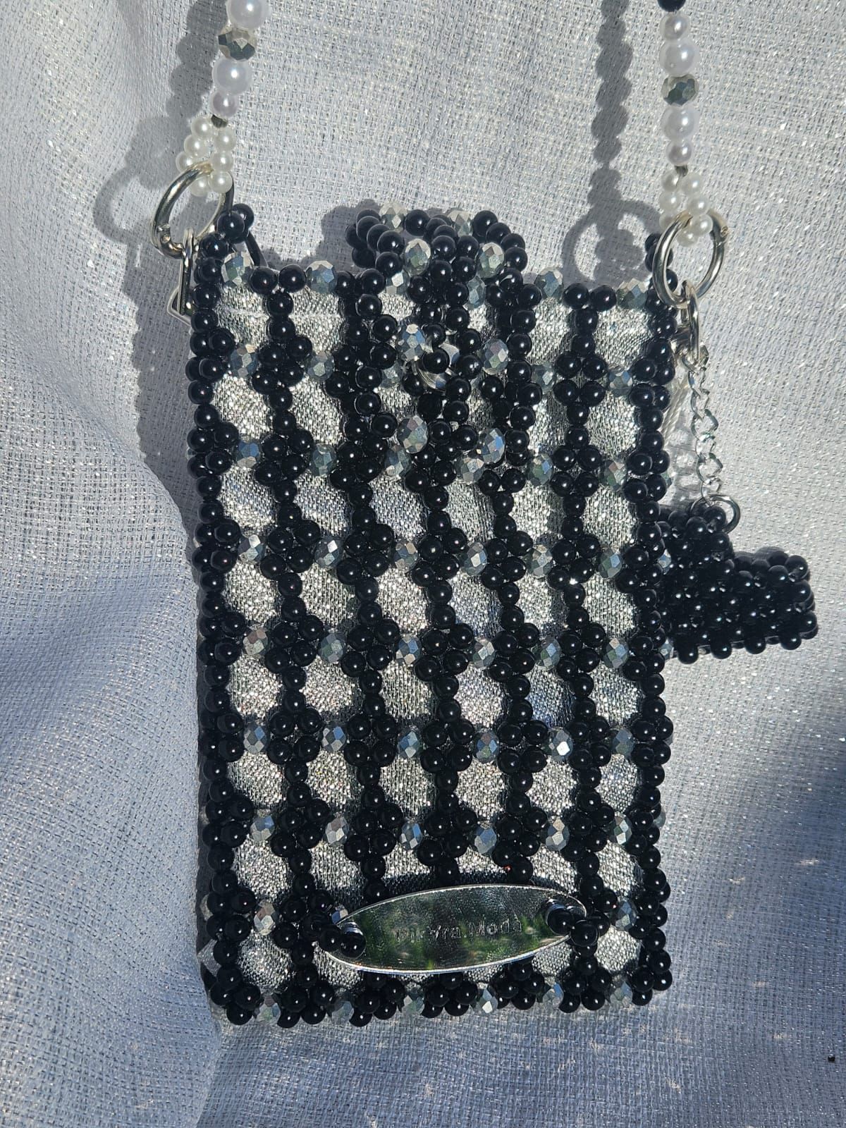 Cartera de Perlas: Negra