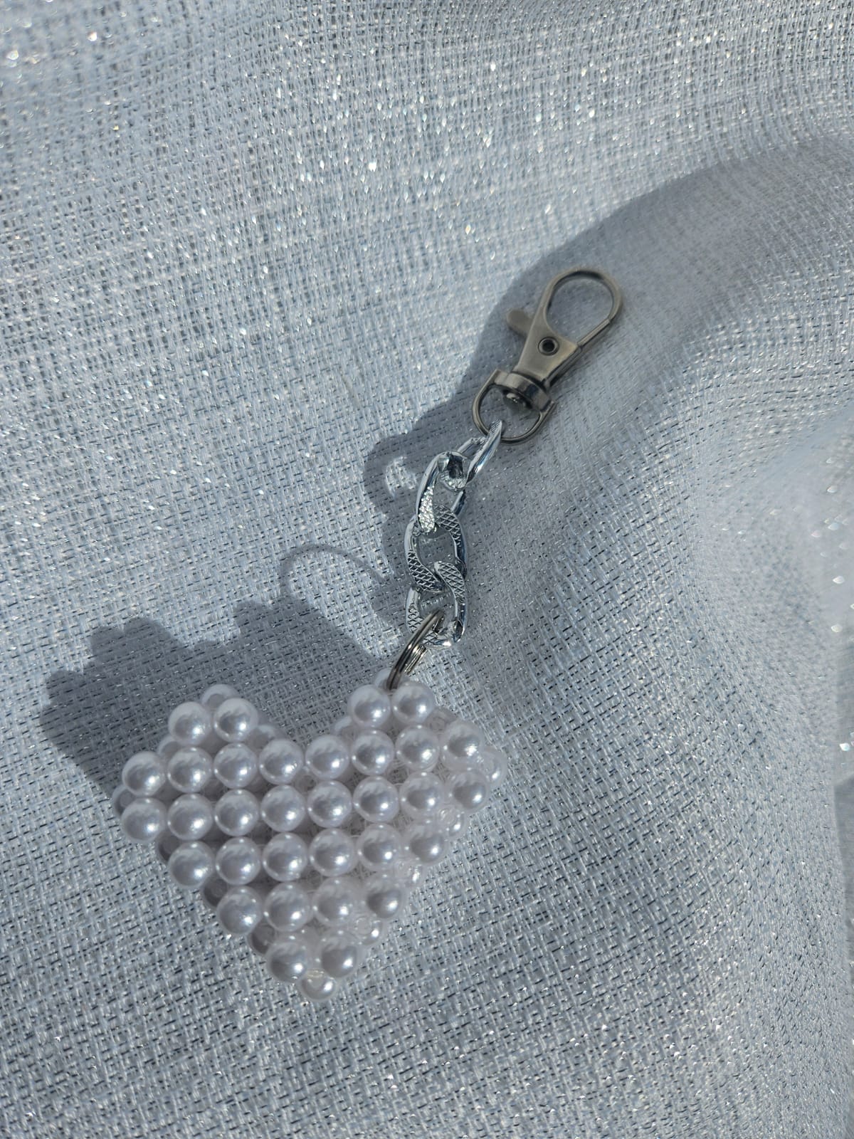 Cartera en Perlas: Azul