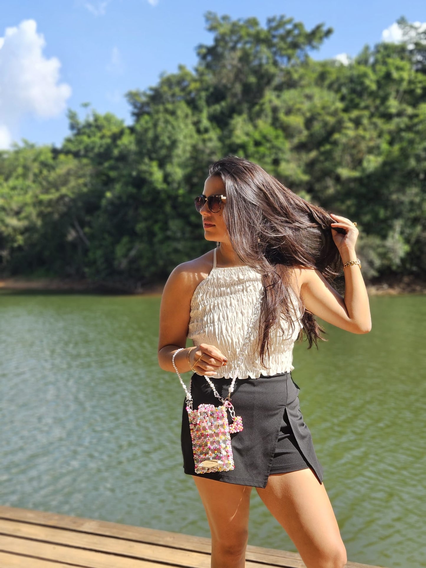 Cartera en Perlas: Colores