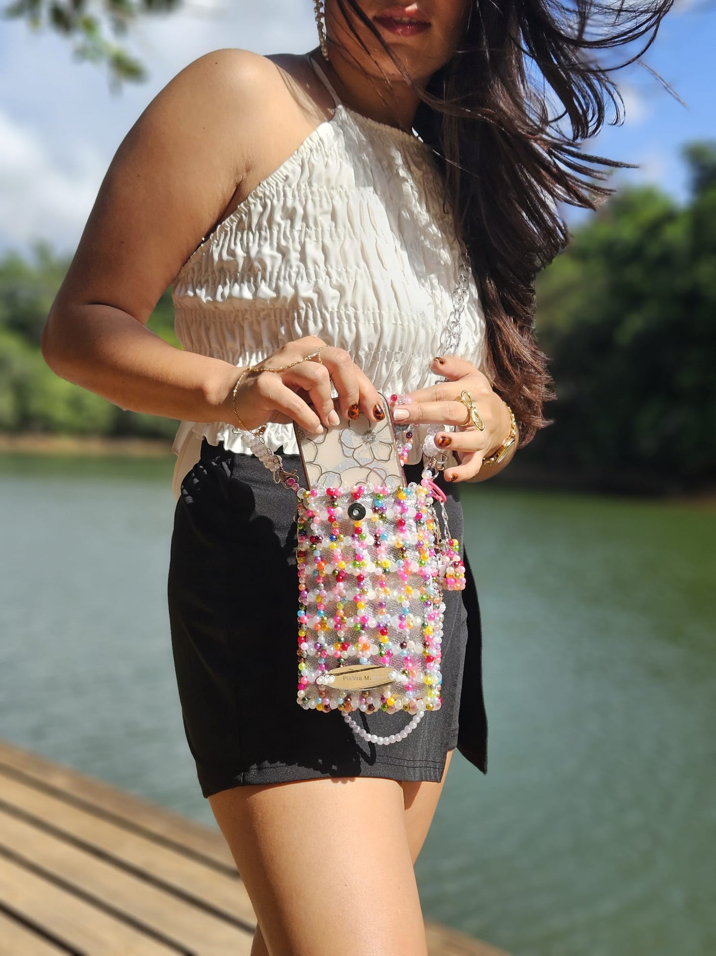 Cartera en Perlas: Colores