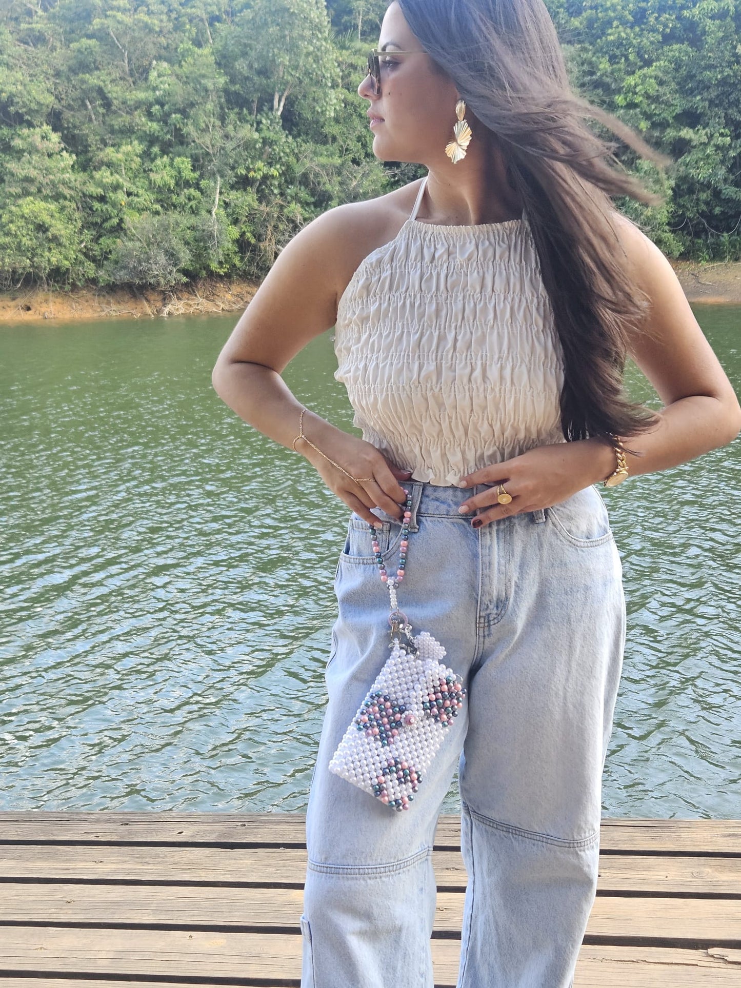 Cartera en Perlas: Cuadros