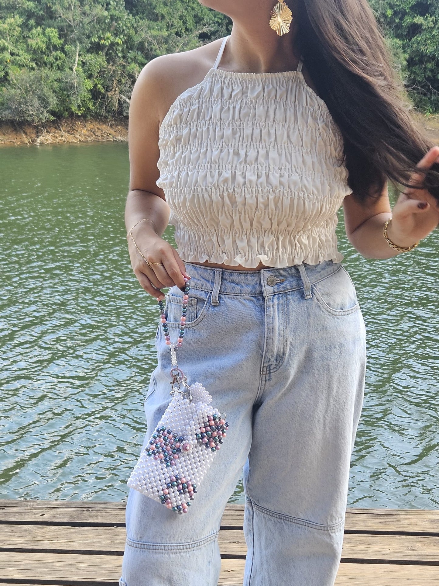 Cartera en Perlas: Cuadros
