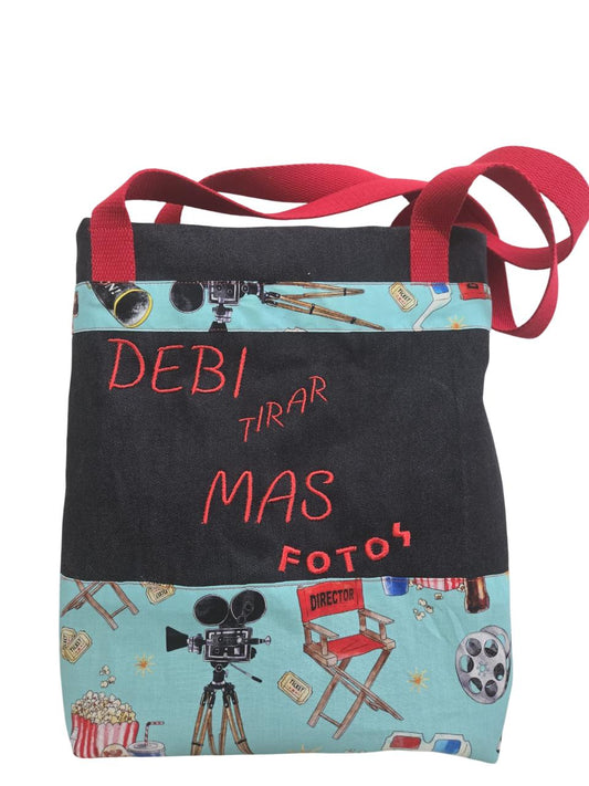 Bolso de Tela Mahón: Roja y Azul