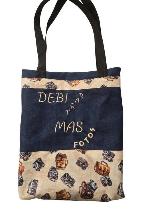 Bolso de Tela Mahón y Imágenes de Cámara