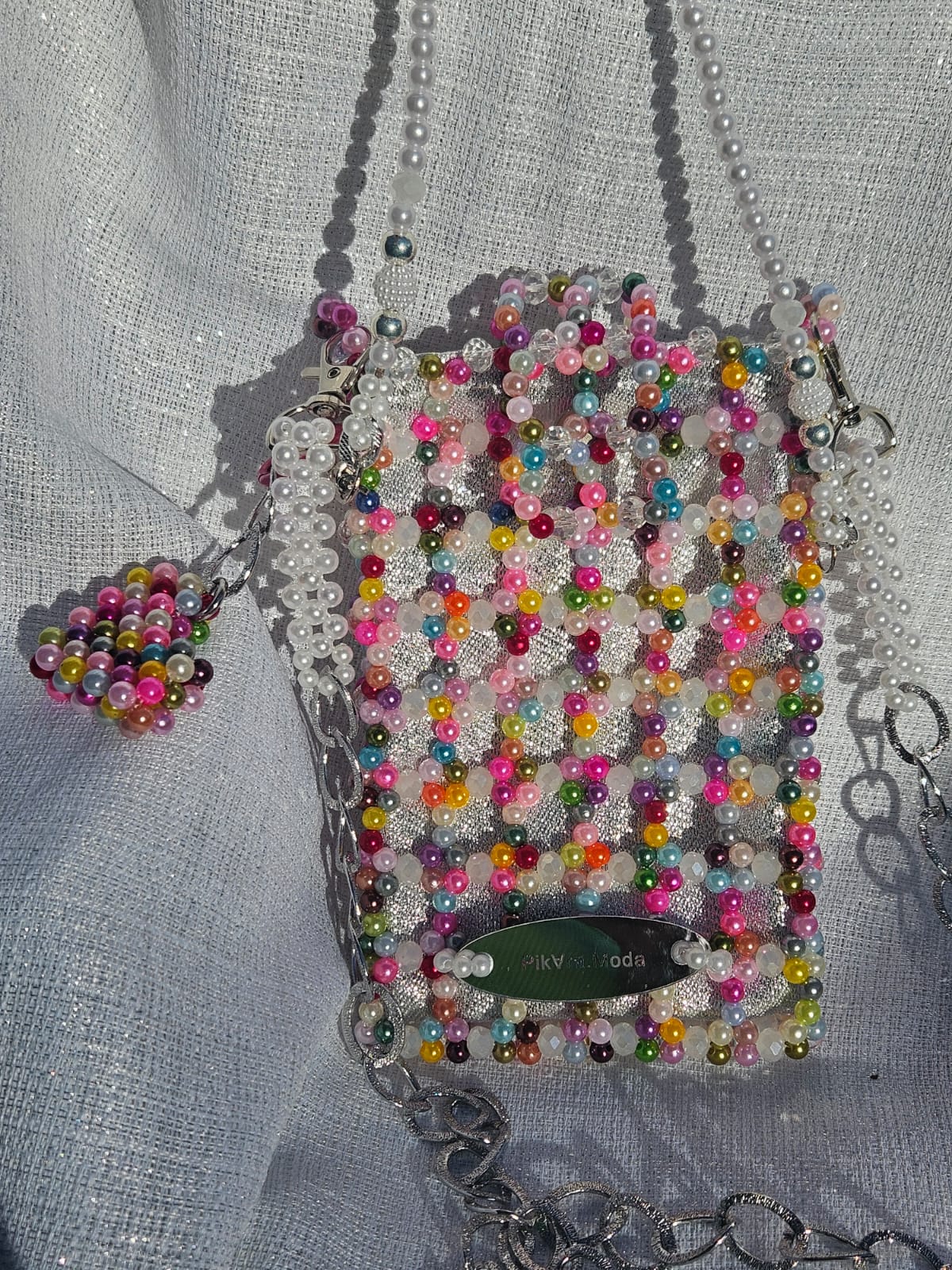 Cartera en Perlas: Colores